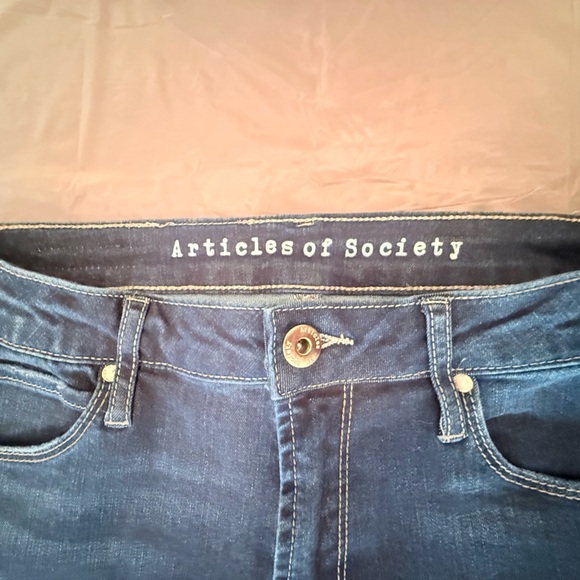 NWOT Articles Of Society Blue Skinny Jeans Size 27 - Picture 4 of 10